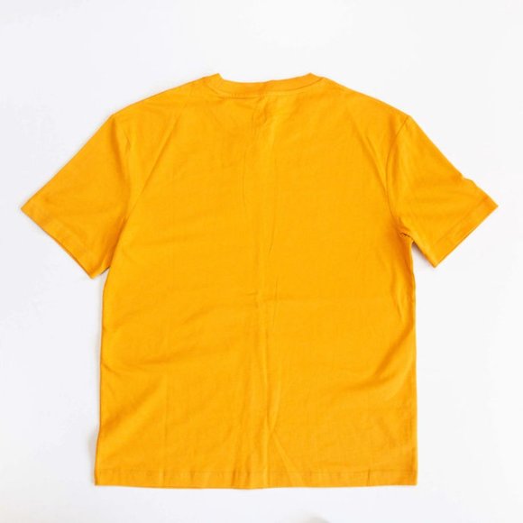ALEXANDER MCQUEEN MCQ Yellow Gold Shere Logo Art T-Shirt - Picture 6 of 6